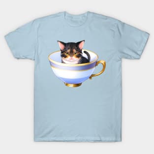 Cat in a Tea Cup T-Shirt